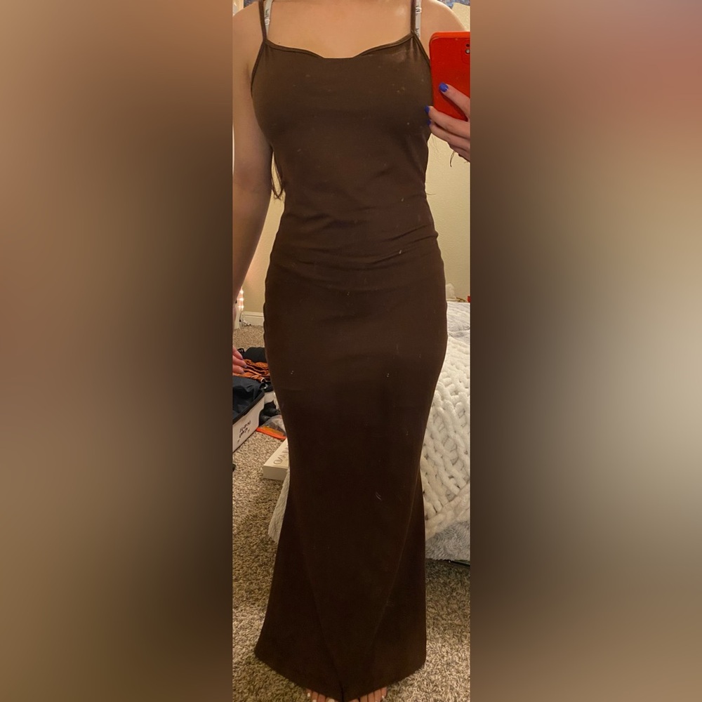 Long Brown Dress